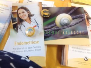Infomaterial der Endometriosevereinigung Deutschland